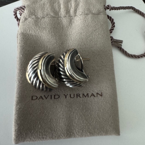 David Yurman Earrings.Cable Cigar Band - Picture 7 of 7